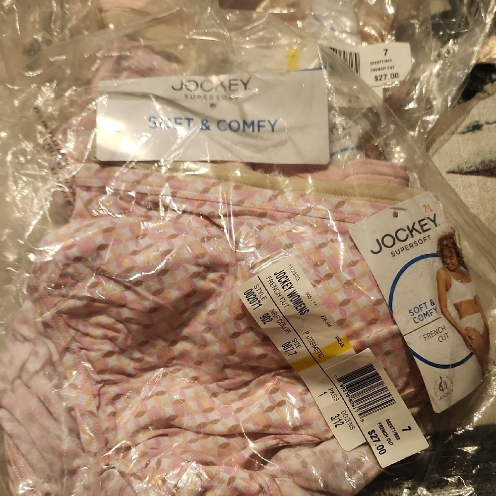 Jockey Supersoft Pink and White French Cut Underwear